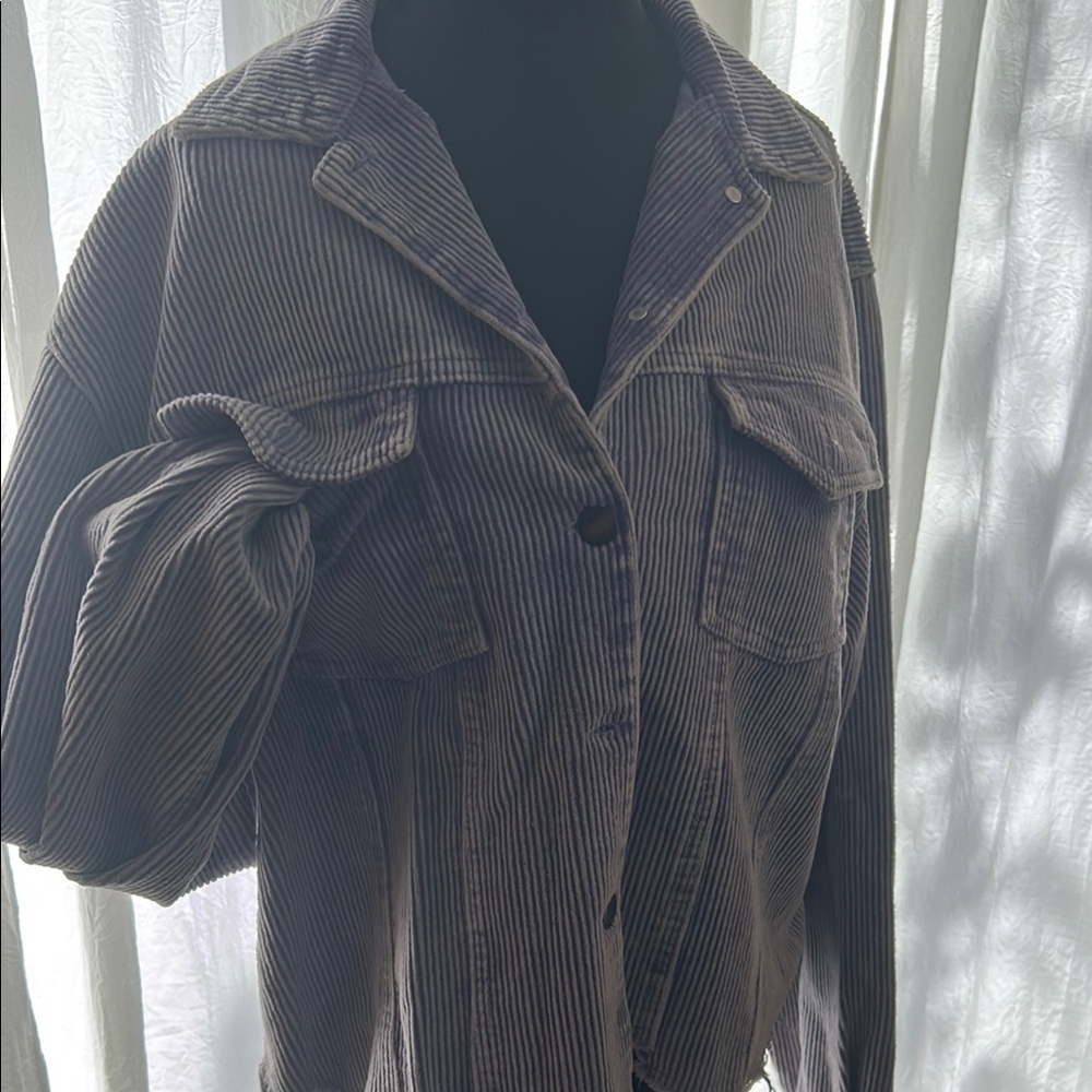 POL- Light purple  Corduroy Jacket